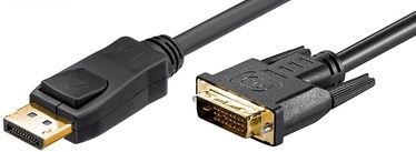 Vads MicroConnect DisplayPort to DVI-D DisplayPort male, DVI-D male, 1 m, melna