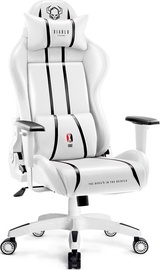 Spēļu krēsls Diablo Chairs X-One 2.0 King Size, 58 x 63 x 136 - 145 cm, balta/melna