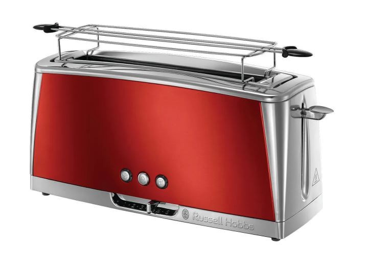 Skrudintuvas Russell Hobbs Luna Long Solar 23250-56, sidabro/raudonas