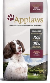 Kuiv koeratoit Applaws Adult Small Medium Breed, lambaliha/kanaliha, 15 kg