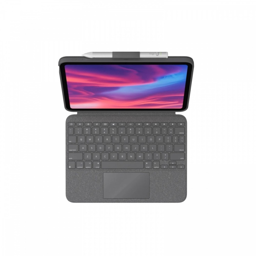 Klaviatuur Logitech Combo Touch Keyboard Case Apple iPad 10th Gen, Inglise (UK), hall, juhtmeta