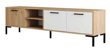 ТВ стол Kalune Design Aurora 1594, белый/дубовый, 150 см x 34 см x 52 см