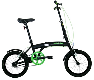 Jalgratas Masciaghi Pieghevole Micro SP1X16000K, universaalne, must/roheline, 16" (defekti/puudusega kaup)