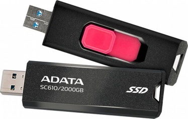 USB atmintinė Adata SC610, juoda, 2 TB