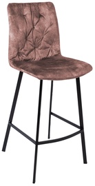 Baro kėdė Home4you Afton 10424, matinė, rožinė, 44 cm x 53 cm x 122 cm