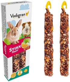 Barība grauzējiem Vadigran Stixx Fruit Rabbits & Guinea Pig, trušiem, 0.15 kg, 2 gab.