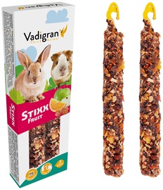 Barība grauzējiem Vadigran Stixx Fruit Rabbits & Guinea Pig, trušiem/jūras cūciņām, 0.15 kg, 2 gab.