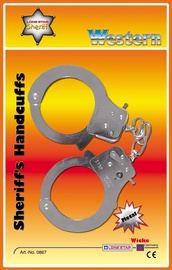 Policista rotaļlietas, rokudzelži Wicke Handcuffs, pelēka