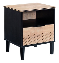 Ночной столик Kalune Design Black 813CLK3501, коричневый/черный, 40 x 44 см x 54 см