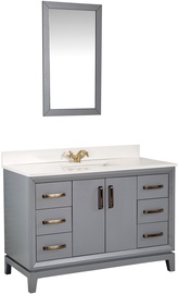 Комплект мебели для ванной Kalune Design Michigan 48, темно-серый, 54 x 120 см x 86 см