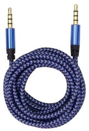 Kaabel Sbox 3535-1.5BL 3.5mm - 3.5mm Braided, sinine, 1.5 m