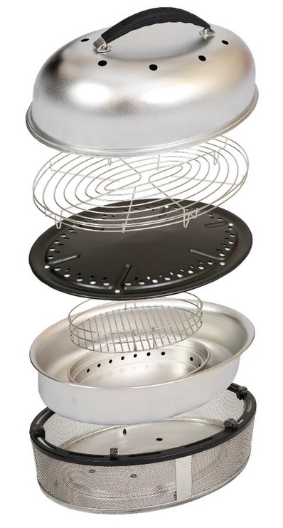 Ceļojumu/piknika grils Cobb Supreme, sudraba, 38 cm