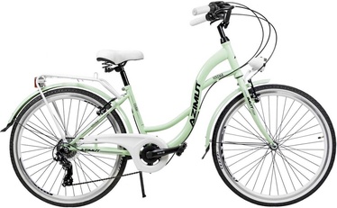 Velosipēds pilsētas Azimut Vintage TX-7, 26 ", 17" (41.91 cm) rāmis, balta/piparmētra