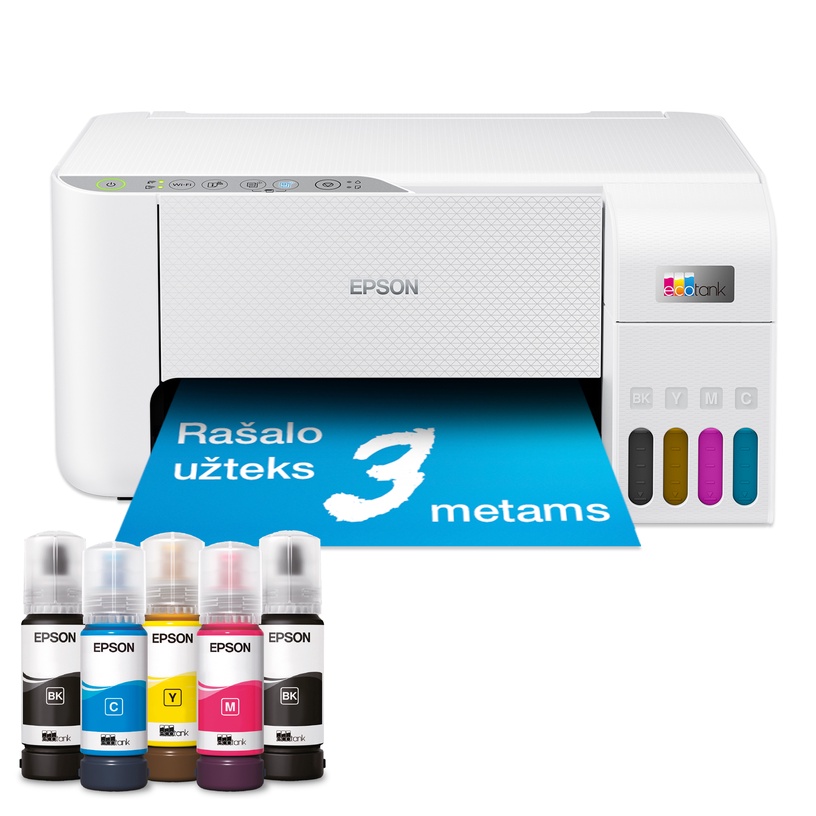 Daudzfunkciju printeris Epson ECOTANK L3276, tintes, krāsains