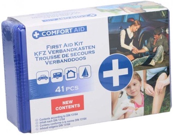 Pirmās palīdzības aptieciņa Comfort Aid First Aid Travel Box, 41 gab.