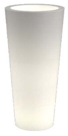 Puķu pods Monumo Habana Light, polietilēns, 40 cm, Ø 35 cm x 40 cm, balta