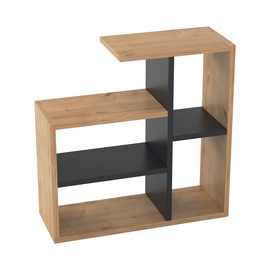 Журнальные столики Kalune Design Sally, коричневый/черный, 22 см x 60 см x 60 см