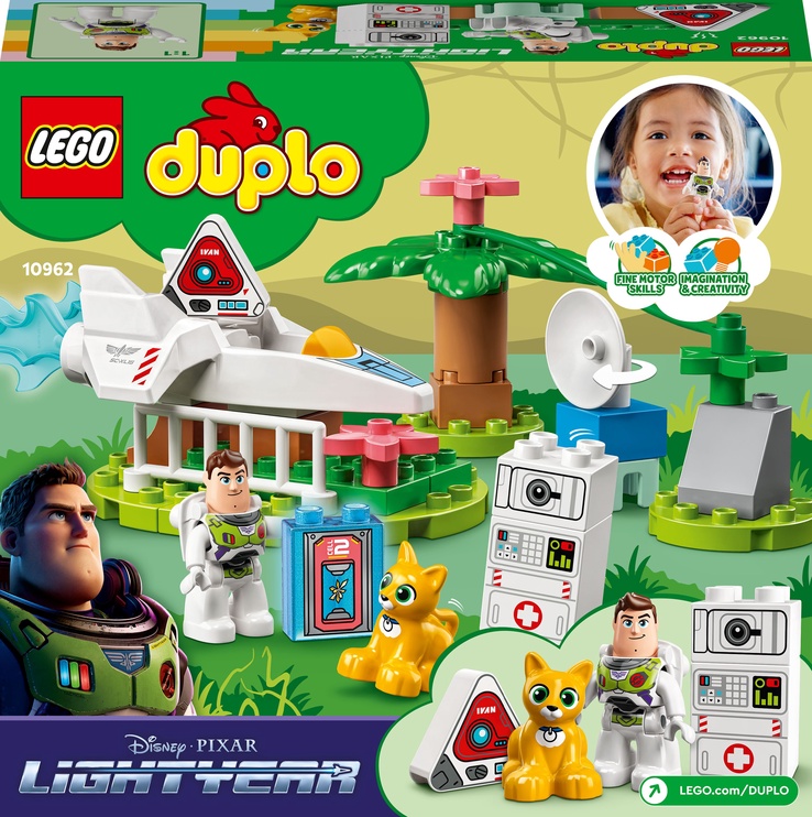 Konstruktors LEGO® DUPLO® Disney and Pixar Baza Gaismasgada starpplanētu misija 10962, 37 gab.