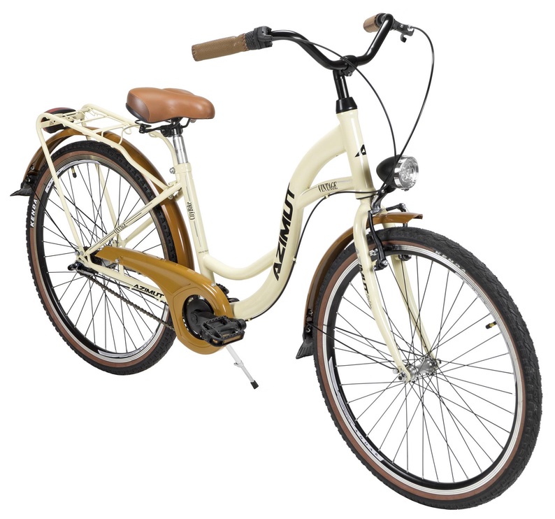 Велосипед городской Azimut Vintage 3-Speed, 26 ″, 17" (41.91 cm) рама, коричневый/кремовый