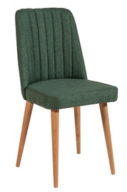 Valgomojo kėdė Kalune Design Stormi 1070 869VEL5208, matinė, žalia/pušies, 49 cm x 47 cm x 90 cm