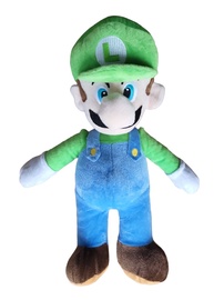 Mīkstā rotaļlieta HappyJoe Super Mario Bros Luigi, daudzkrāsaina, 38 cm