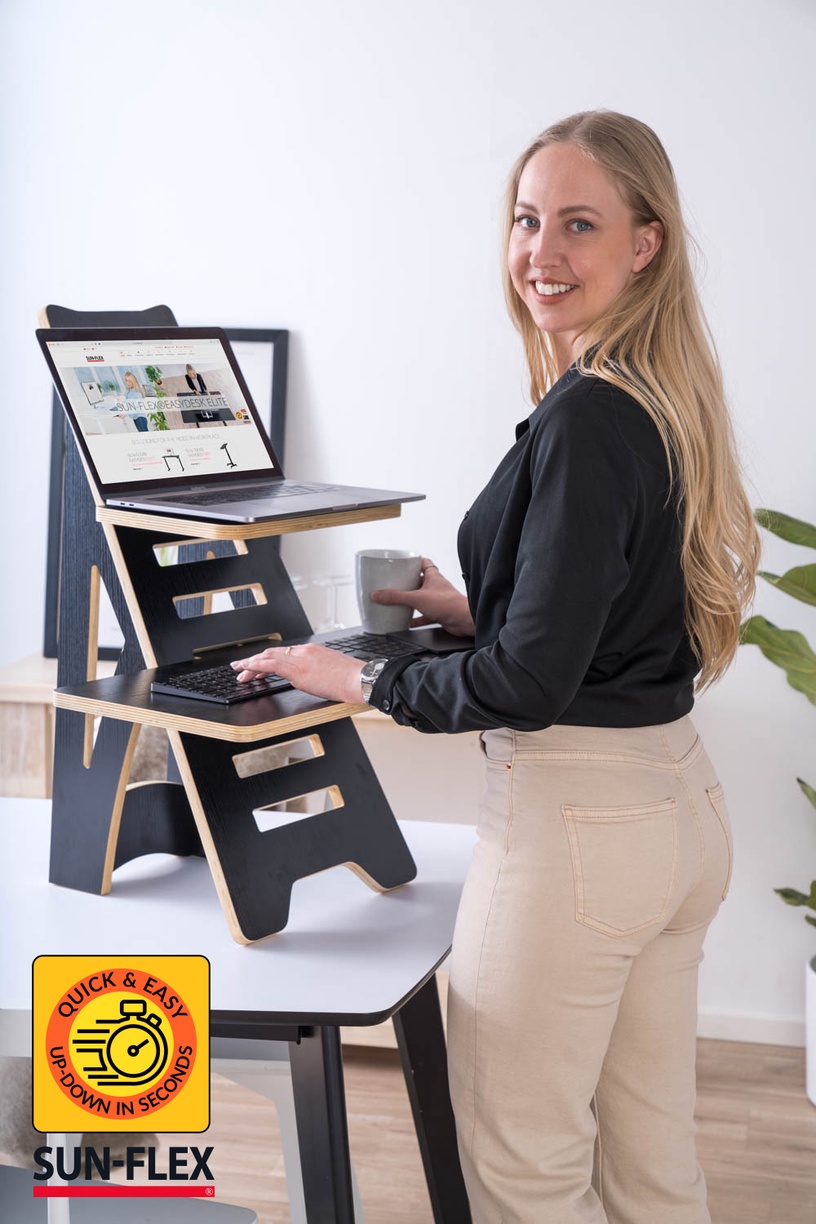 Письменный cтол регулируемая высота Sun-Flex EasyDesk Rise, черный