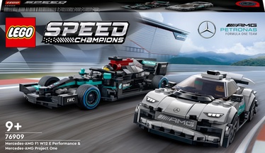 Konstruktors LEGO Speed Champions Mercedes-AMG F1 W12 E Performance un Mercedes-AMG Project One 76909