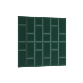 Dekoratyvinės tekstilinės sienų plokštės Quadratta, 180 cm x 180 cm, 3.5 cm, tamsiai žalia, 24 vnt.