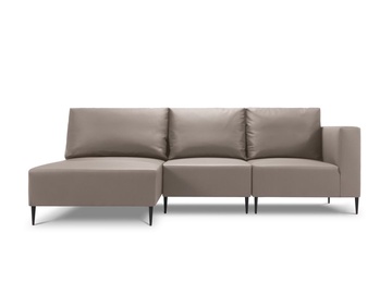 Kampinė lauko sofa Calme Jardin Fiji, smėlio, kairinė, 147 cm x 260 cm x 93 cm