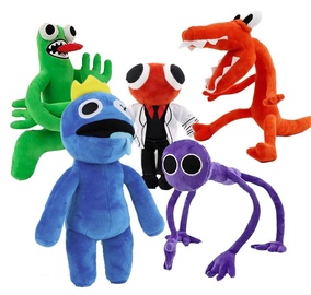 Pliušinis žaislas HappyJoe Rainbow Friends, įvairių spalvų, 30 cm, 5 vnt.