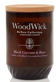 Свеча, ароматическая WoodWick Renew Black Currant & Rose, 60 час, 368 г, 130 мм x 88 мм