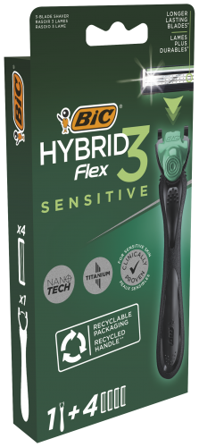 Skuveklis Bic Hybrid Flex 3 Sensitive