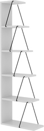 Plaukts Kalune Design Tlos 854KLN3607, balta, 50 cm x 22 cm x 150 cm