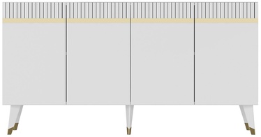 Kummut Kalune Design Defne, kuldne/valge, 150 cm x 40 cm x 80 cm