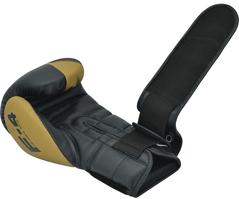 Боксерские перчатки RDX F4 BGR-F4GL-12OZ, золотой/черный, 12 oz