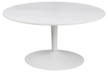 Kafijas galdiņš Malta, balta, 90 cm x 90 cm x 45 cm