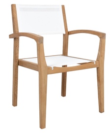 Садовый стул Home4you Maldive, коричневый/белый, 62 см x 62 см x 91 см