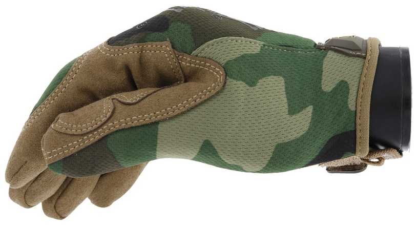 Рабочие перчатки перчатки Mechanix Wear The Original Woodland Camo MG-77-009, искусственная кожа, коричневый/зеленый, M, 2 шт.
