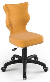 Bērnu krēsls Petit VT35, melna/dzeltena, 370 mm x 770 - 830 mm