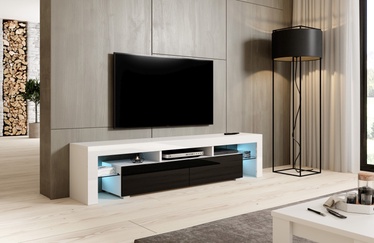 TV-laud Cama Meble Toro, valge/must, 2000 mm x 350 mm x 450 mm