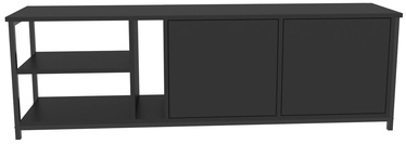 TV galds Kalune Design Primrose, melna/antracīta, 35.3 cm x 160 cm x 50.8 cm