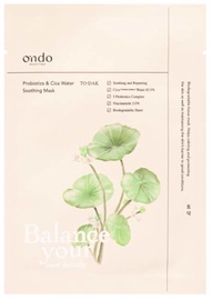 Маска для лица Ondo Beauty 36.5 Probiotics & Cica Water, 25 мл, для женщин