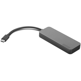 Adapteris Lenovo 4 Ports USB A, USB-C, 0.201 m, juoda/pilka