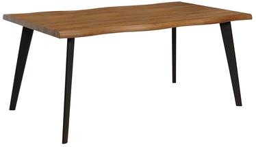 Обеденный стол Chilli, черный/дерево, 160 см x 90 см x 77 см