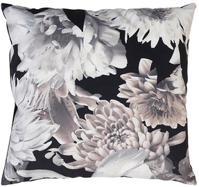 Декоративная подушка Flower THK-081209, черный/многоцветный, 45 см x 45 см