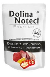 Влажный корм для собак Dolina Noteci Premium With Peppers And Pasta, говядина, 0.3 кг