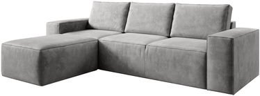 Stūra dīvāns Silla Nube 3, gaiši pelēka, kreisais, 204 x 302 cm x 95 cm