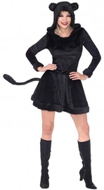 Kostüüm täiskasvanutele Widmann Black Panther, must, tekstiil, XL