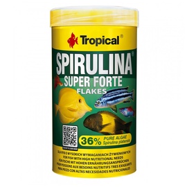 Zivju barība Tropical Spirulina Super Forte Flakes 77236, 0.2 kg