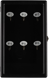 Настенный сейф для ключей 4Living 606888, 24 x 7 x 38 см, черный